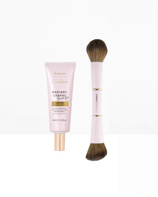 Bronze Primer & Face Brush Duo - KASH Beauty