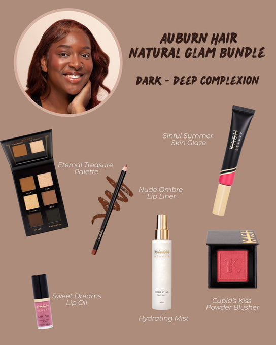 Auburn Hair Dark - Deep Complexion Natural Glam