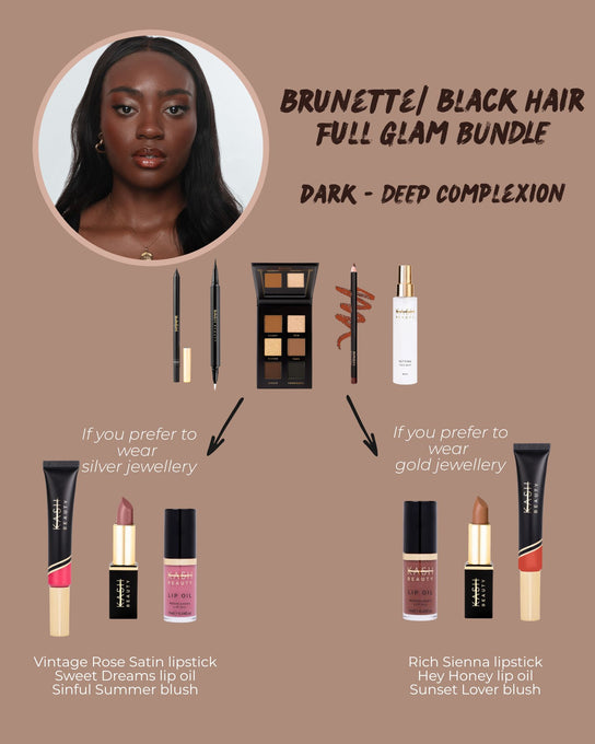 Brunette/ Black Hair Deep Complexion Full Glam