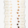 Range of liquid foundation bottles in various skin tones on a white background