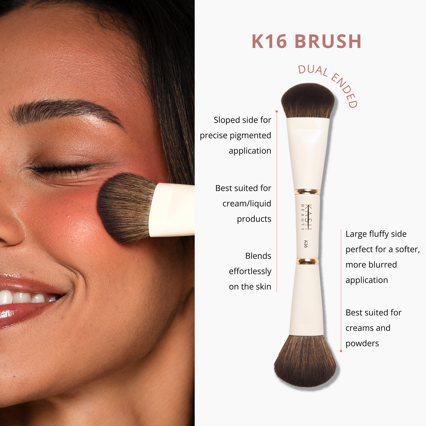 K16 Dual Ended Complexion Brush