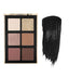Pearl Veil Palette & Black Mascara & Black Duoflex Eyeliner