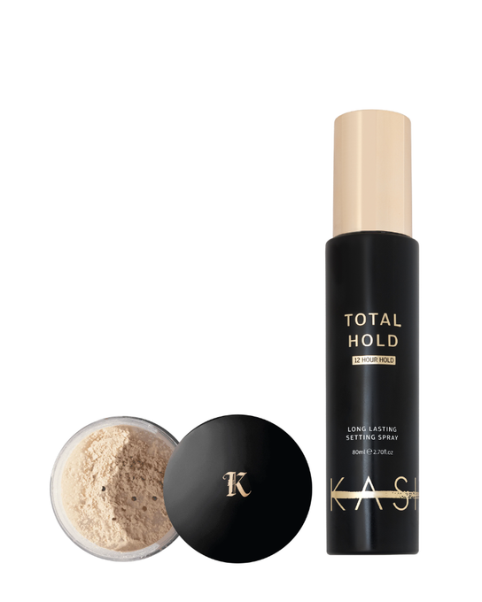 Loose Setting Powder and Total Hold Setting Spray