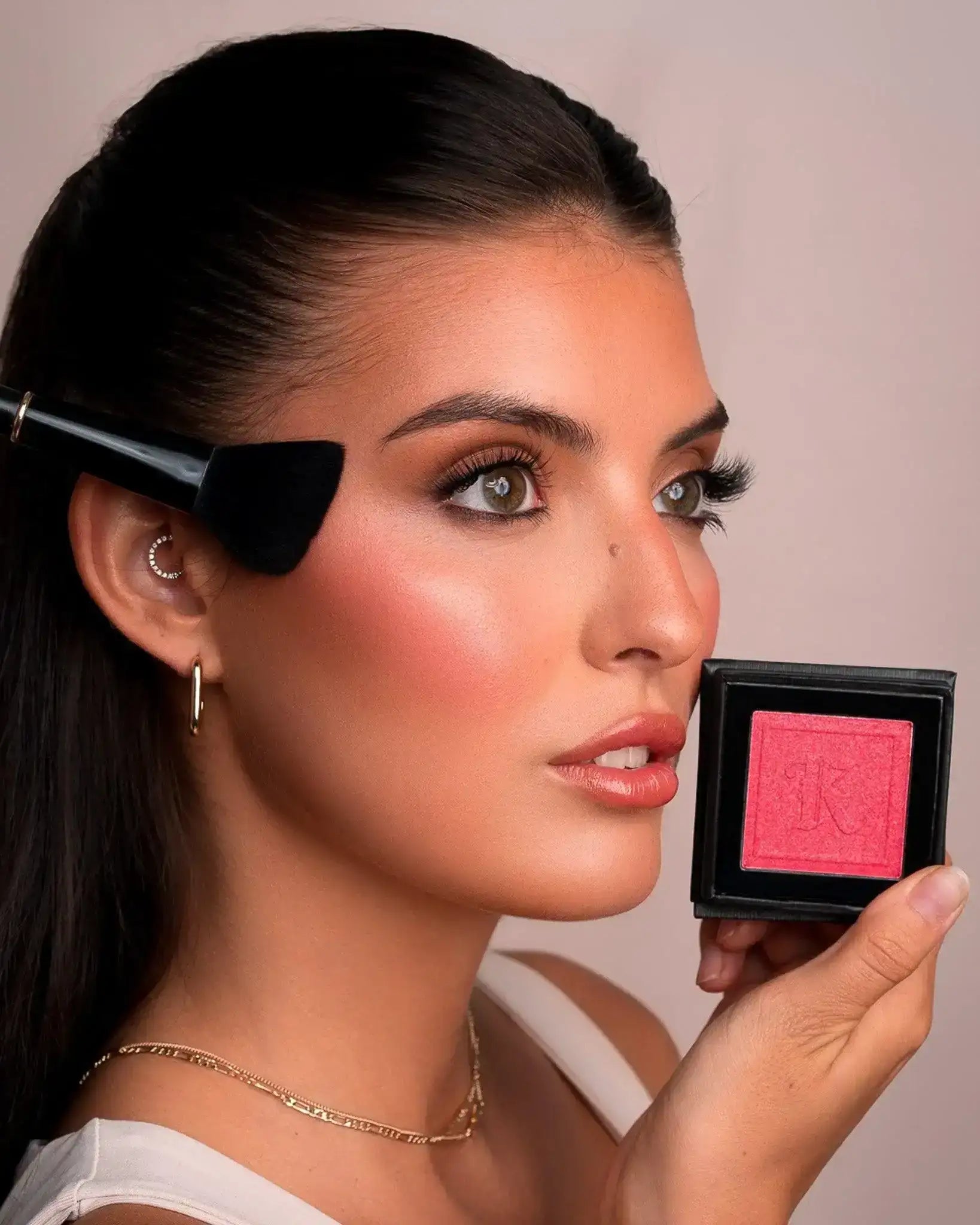 Auburn Hair Dark - Deep Complexion Natural Glam - KASH Beauty