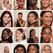 Diverse models showcasing concealer makeup against neutral backgrounds