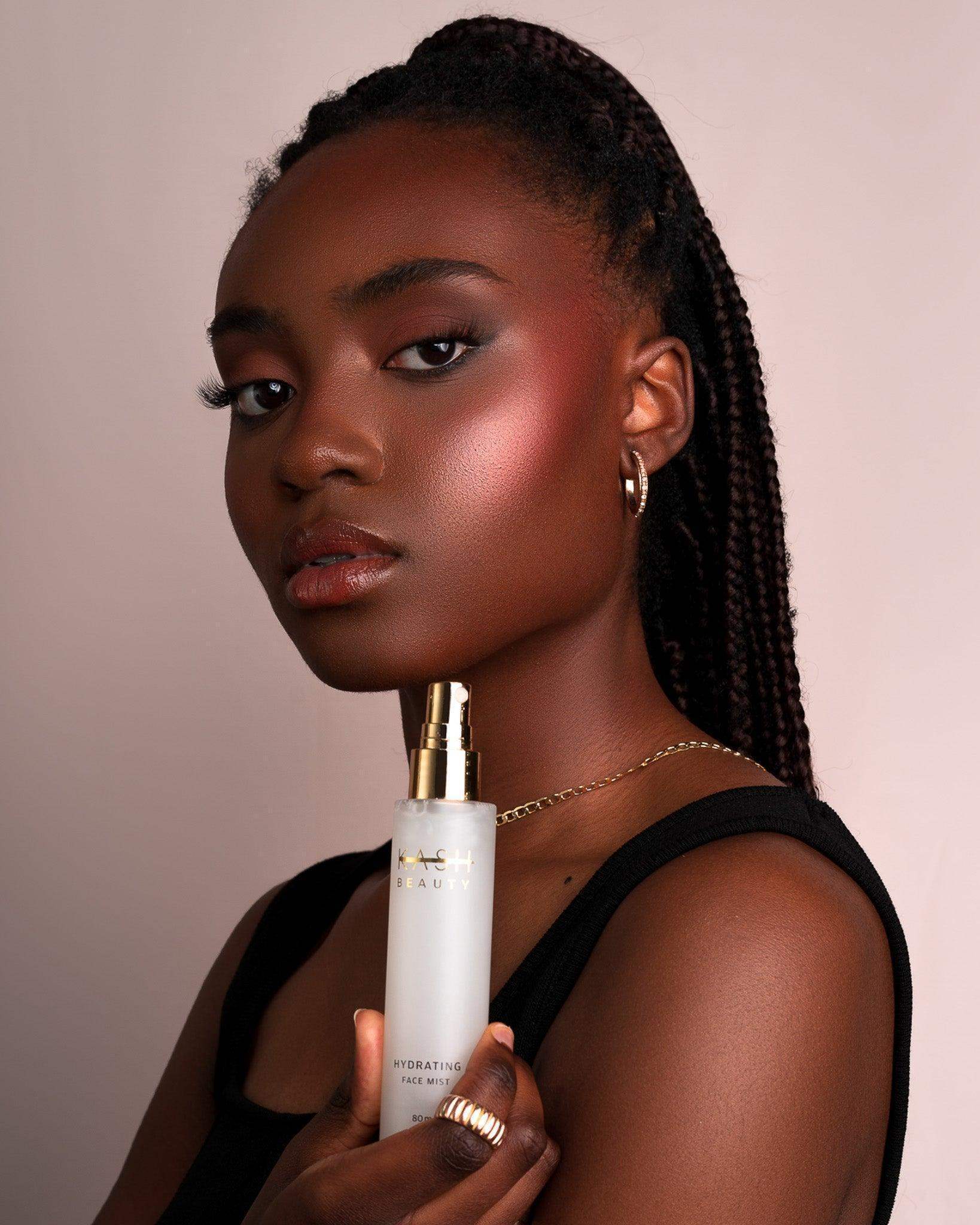 Blonde Hair Dark - Deep Complexion Natural Glam - KASH Beauty