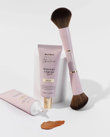 Bronze Primer & Face Brush Duo - KASH Beauty