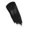 Black mascara swatch with a glossy finish on a white background
