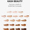 AURA Skin Concealer shade chart showing swatches from fair to dark tones.