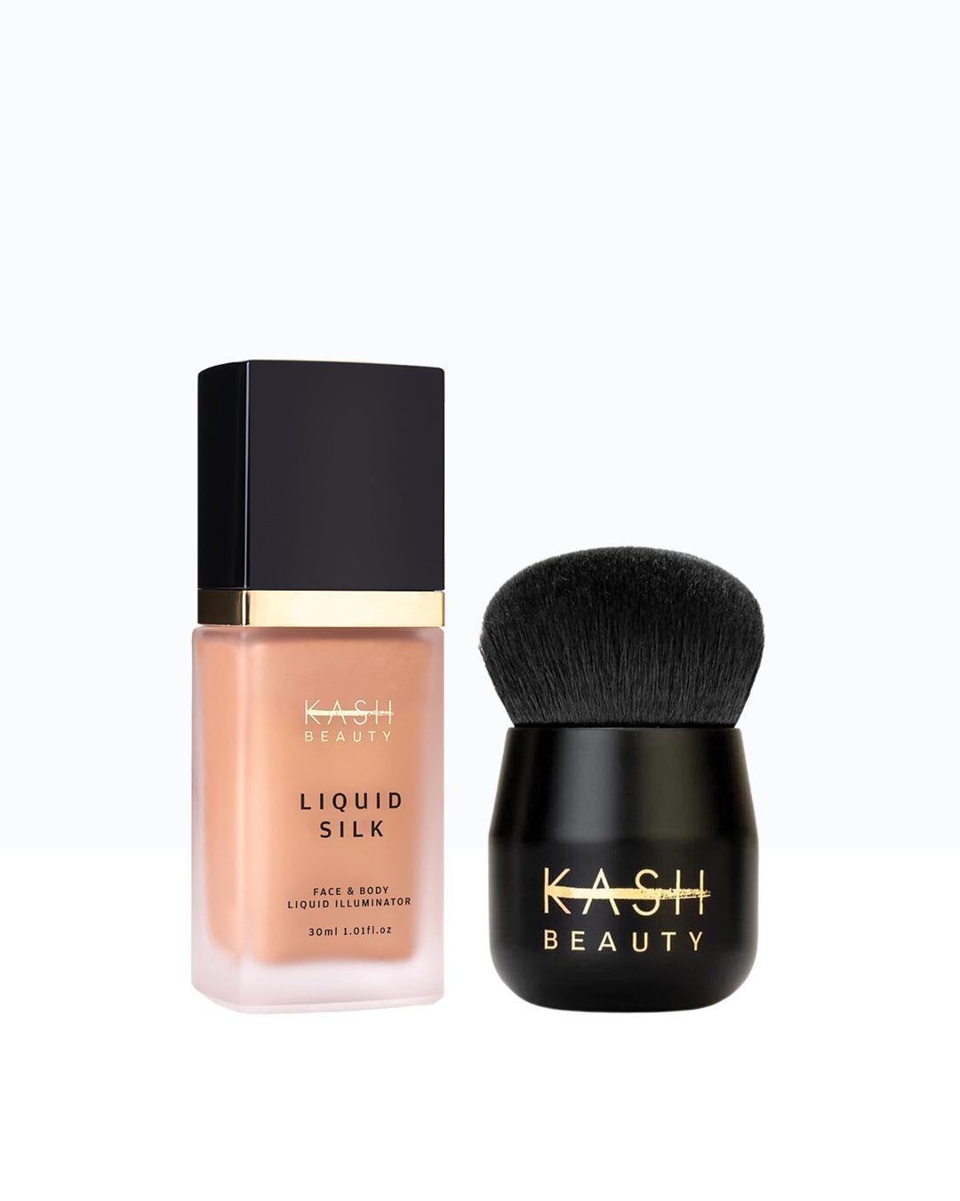 Liquid Silk and Kabuki Brush - KASH Beauty