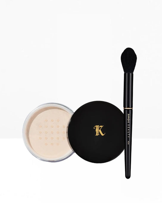 Loose Setting Powder and K04 Brush - KASH Beauty