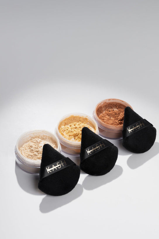 Loose Setting Powder and Powder Puff - KASH Beauty