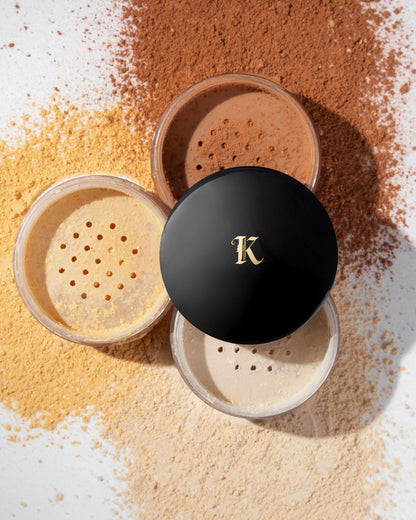 Loose Setting Powder and Powder Puff - KASH Beauty