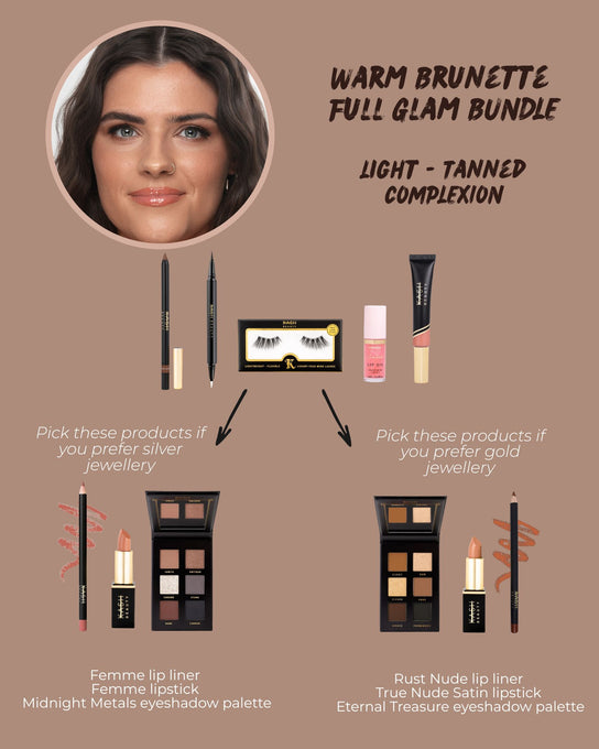 Warm Brunette Light - Tanned Complexion Full Glam